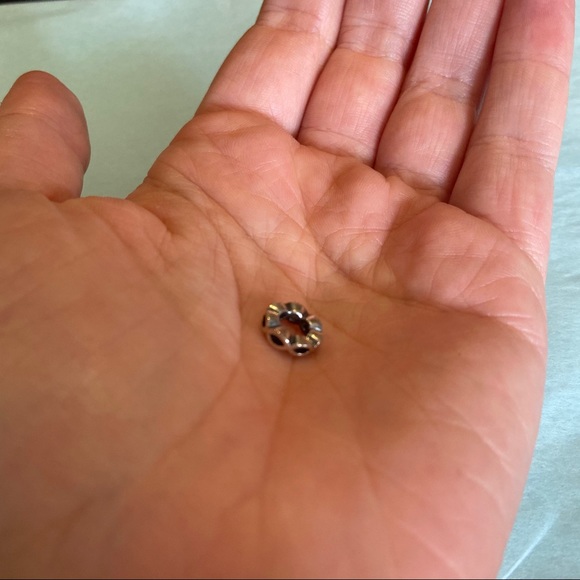 Retired Pandora Open Sky Infinity Mini Spacer Silver Charm - Picture 6 of 11